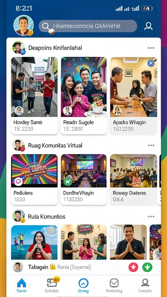 Gambaran pemandangan indah di level yang menantang.
