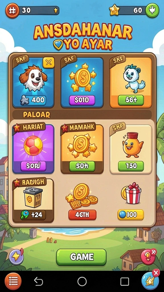 Gambaran umum layar utama 8728SLOTS dengan menu pilihan slot.