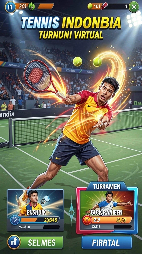 Tampilan antarmuka utama yang menarik.