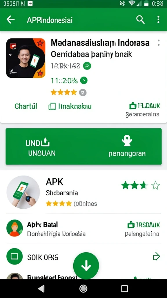 Tangkapan layar menampilkan menu utama yang menarik.