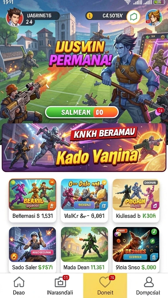 Grafis yang penuh warna dan menarik.