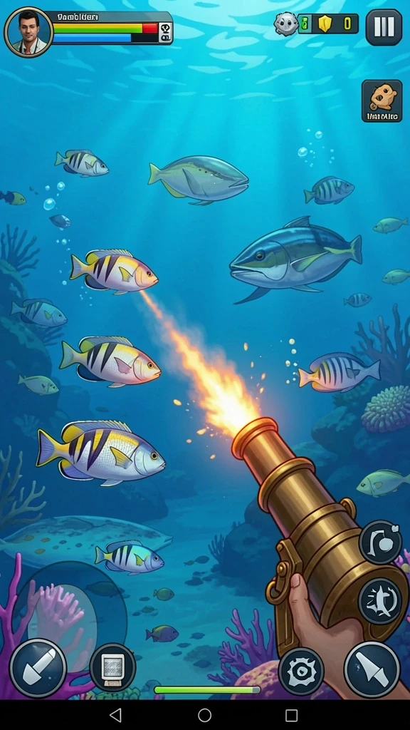 Tampilan awal game yang menarik dan intuitif.