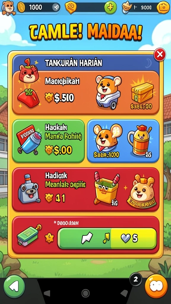 Berbagai permainan yang tersedia untuk semua jenis pemain.