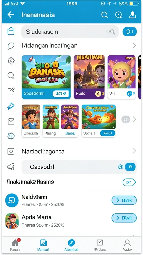 Tampilan awal yang menarik dan mudah dinavigasi.