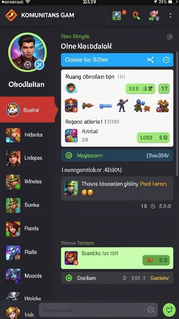 Beragam permainan kasino yang tersedia untuk dimainkan.