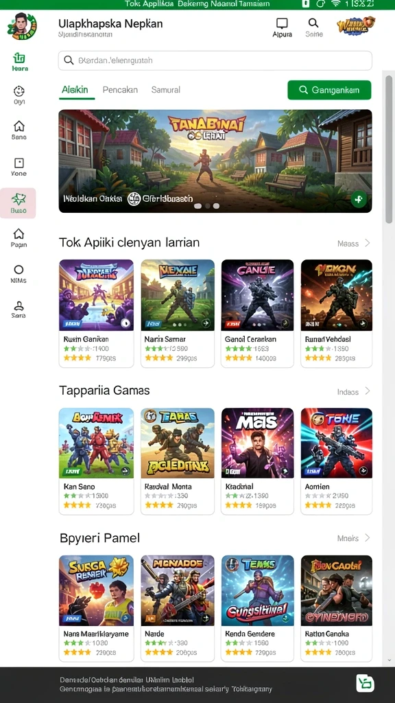 Tampilan antarmuka pengguna yang menarik dan mudah digunakan.