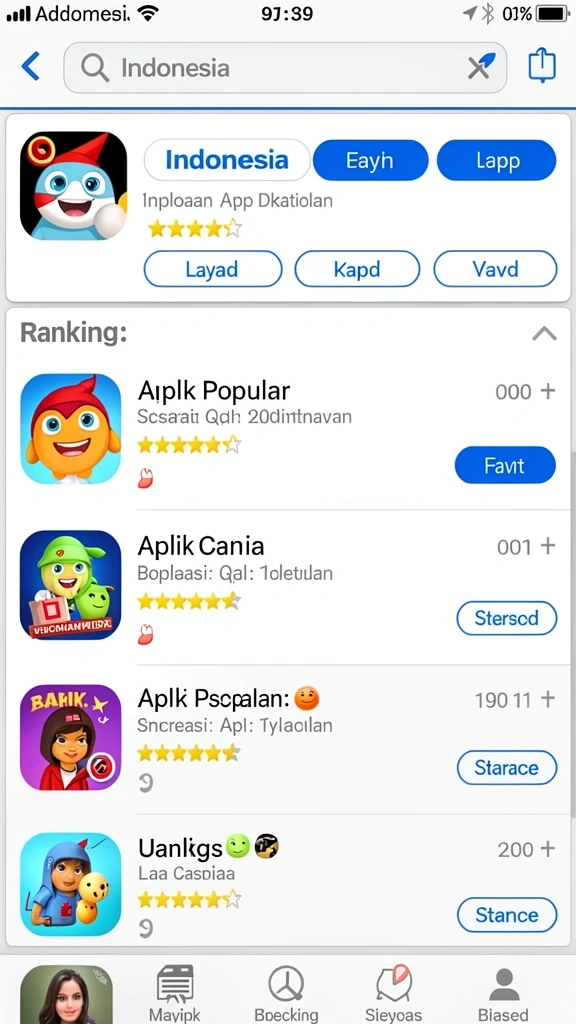 Tampilan antarmuka pengguna yang modern dan menarik.