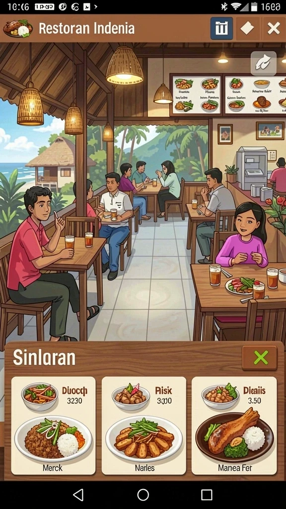 Tampilan antarmuka pengguna yang modern dan menarik.