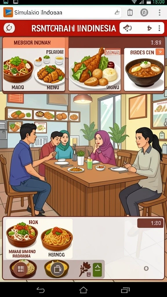 Tampilan permainan yang beragam dan menarik.