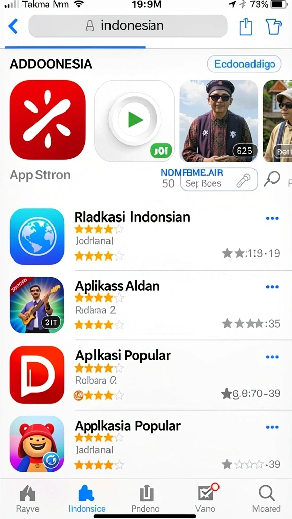 Tampilan awal game yang menarik dan intuitif.