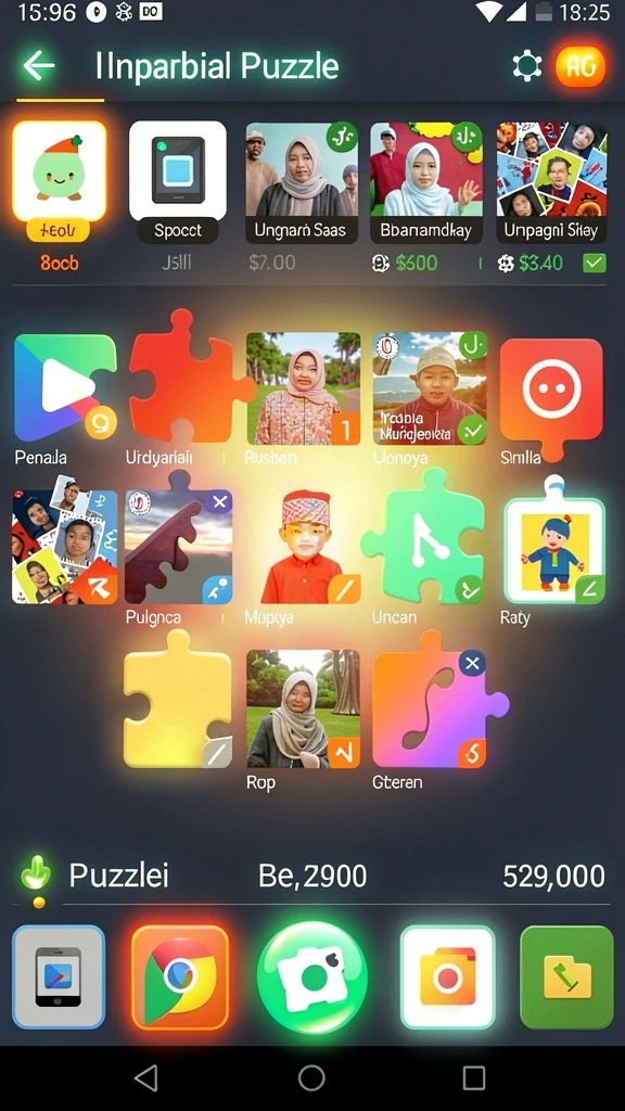 Suasana permainan dengan efek visual yang mengagumkan.