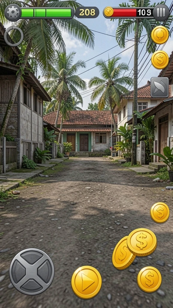 Tampilan awal permainan yang menarik dan intuitif.