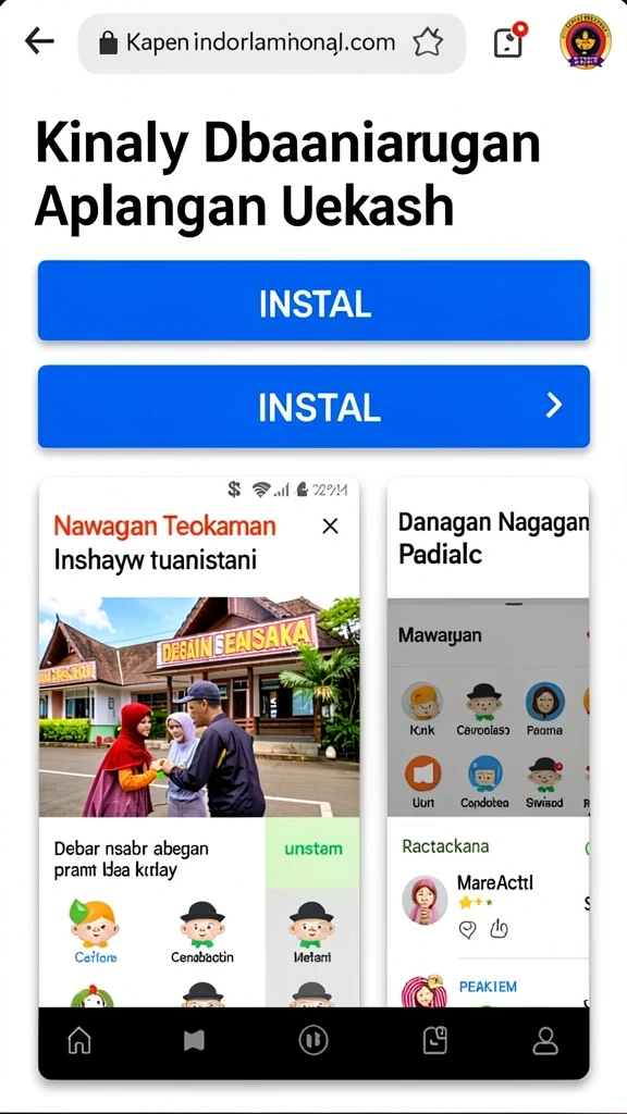 Menampilkan momen seru saat menyelesaikan level.