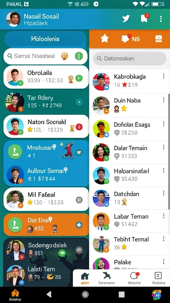 Karakter unik yang bisa Anda pilih dan gunakan.