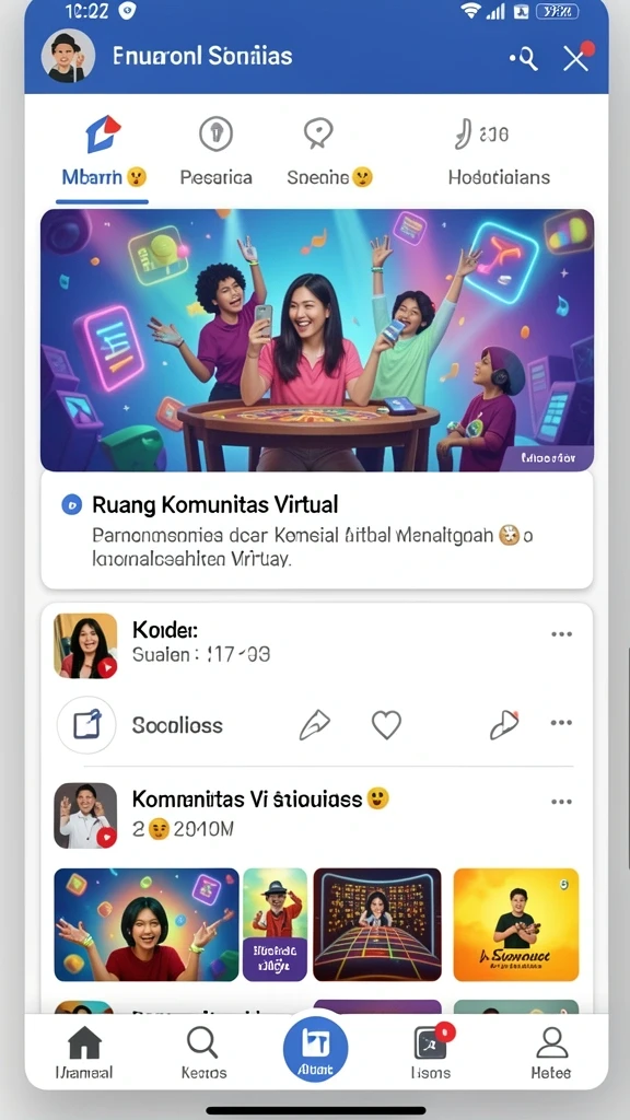 Tampilan permainan yang seru dan penuh warna.
