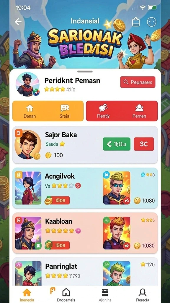 Tangkapan layar aksi seru dalam permainan.